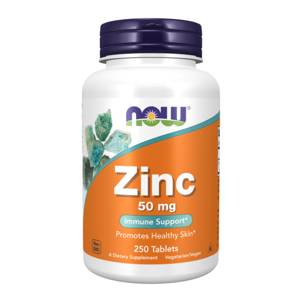 Now Foods, Zinc, 50mg, 250 Tablets, 250 Servings