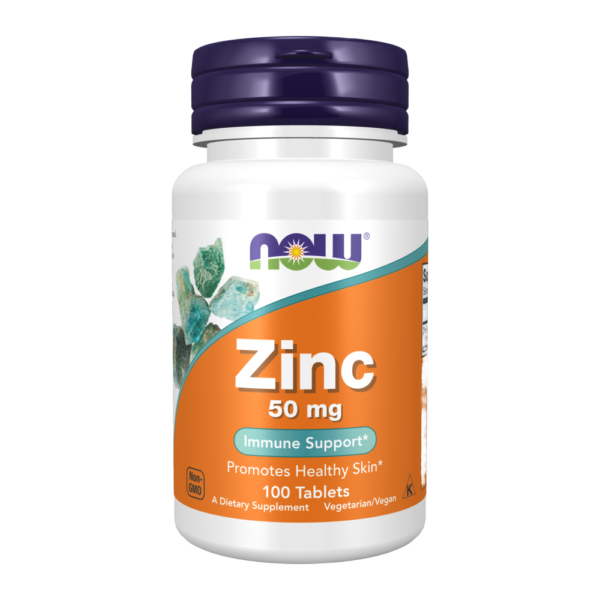 Now Foods, Zinc gluconate, 50mg, 100 Tablets