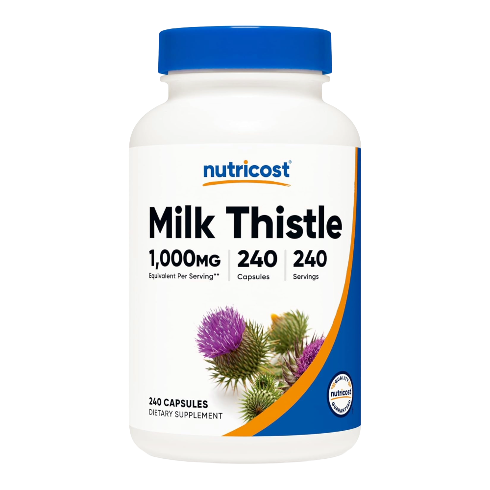 Nutricost-Milk-Thistle-250mg-1000mg-Equivalent-240-Capsules-240-Servings Nutricost, Milk Thistle 250mg (1000mg Equivalent), 240 Capsules, 240 Servings