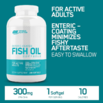 Optimum Nutrition, Enteric-Coated Fish Oil, 100 Softgel, 100 Servings