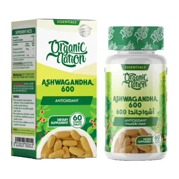 Organic Nation, Ashwagandha, 60 Tablets, 30 Servings