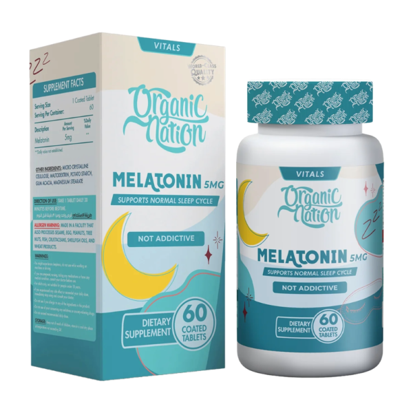 Organic Nation, Fast Dissolving Melatonin, 5mg, 60 Tablet, 60 servings