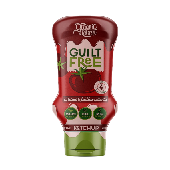 Organic Nation, Guilt Free Ketchup, Zero Added Sugar, 350Ml