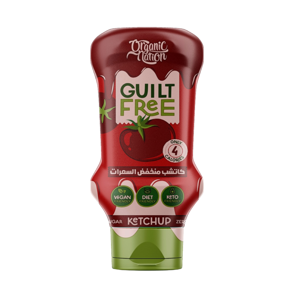 Organic Nation, Guilt Free Ketchup, Zero Added Sugar, 350Ml