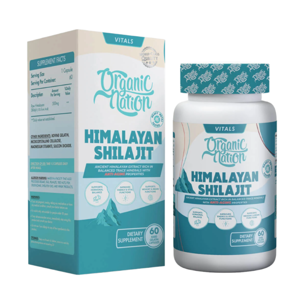 Organic Nation, Himalayan Shilajit, 60 Capsules, 60 Servings