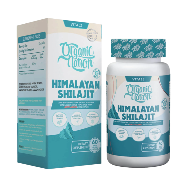 Organic Nation, Himalayan Shilajit, 60 Capsules, 60 Servings
