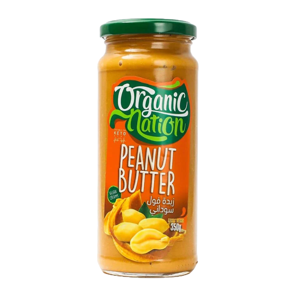 Organic-Nation-Peanut-Butter-350g-20-serving Organic Nation, Peanut Butter, 350g, 20 servings