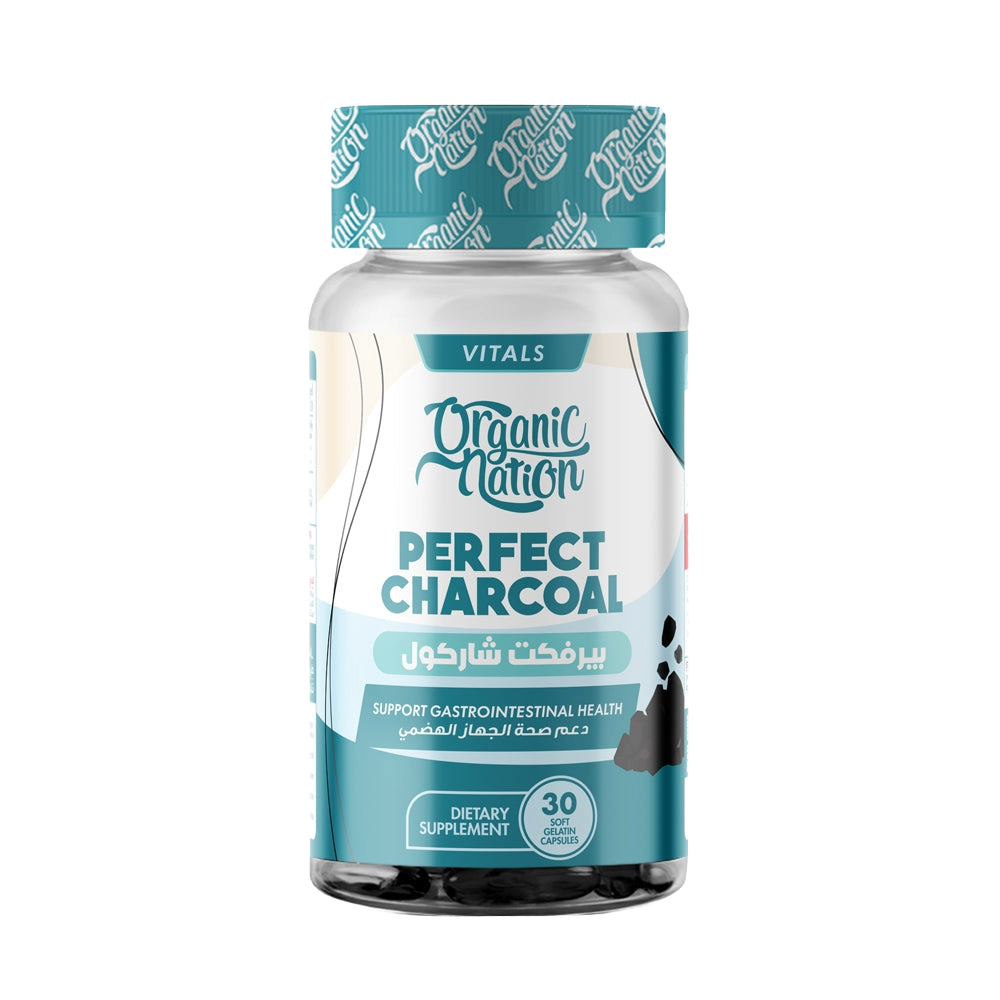 Organic-Nation-Perfect-Charcoal-30-Softgel-30-Servings Organic Nation, Perfect Charcoal, 30 Softgel, 30 Servings
