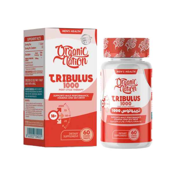 Organic Nation, Tribulus, 1000mg, 60 Coated Tablet, 60 Servings