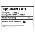 PureGanic, Creatine Monohydrate, 500g, 100 Servings