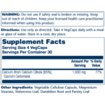 Solaray, Calcium Citrate, 1000mg, 120 Capsules, 30 Servings