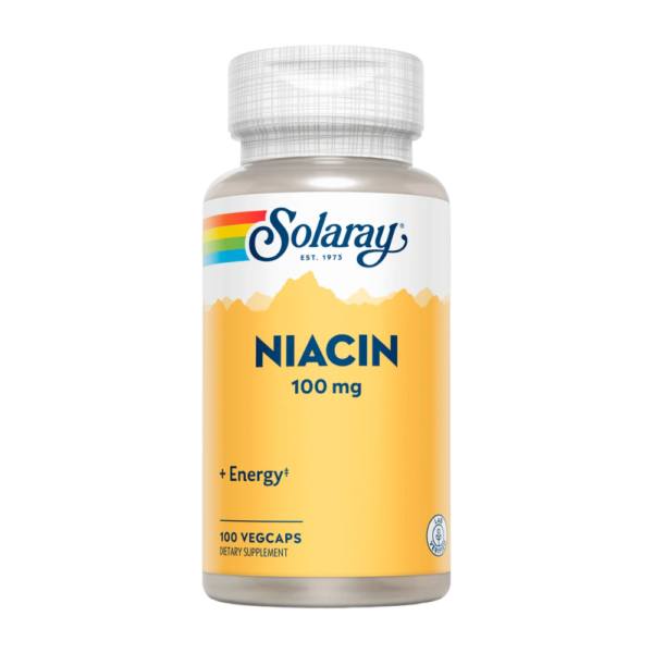 Solaray, Niacin, 100mg, 100 Capsules, 100 Servings