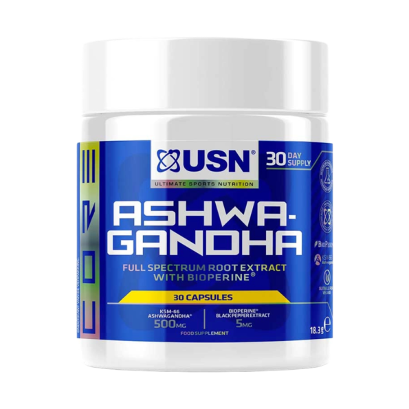 USN, Ashwagandha KSM-66, 500mg, 30 Capsules, 30 Servings