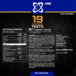 USN, 19 Anabol-Testo, 90 Capsules, 22 Servings