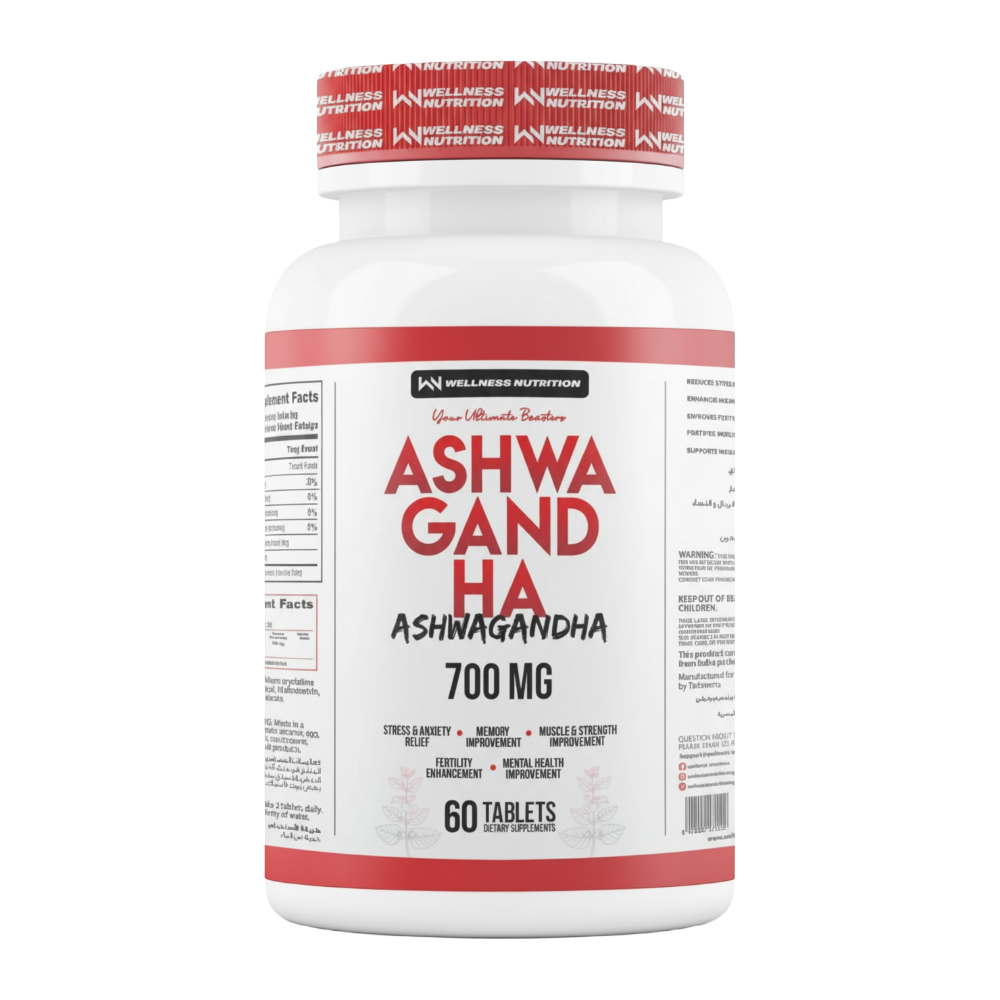 Wellness-Nutrition-Ashwagandha-700mg-60-Tablets-30-Servings Wellness Nutrition, Ashwagandha, 700mg, 60 Tablets, 30 Servings