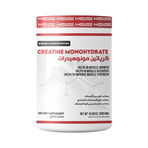 Wellness Nutrition, Creatine Monohydrate, 300g, 60 Servings