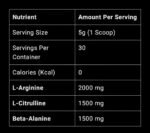Hard Lab, Arginine + Citruline + Beta Alanine, 150g, 30 Servings - Image 4