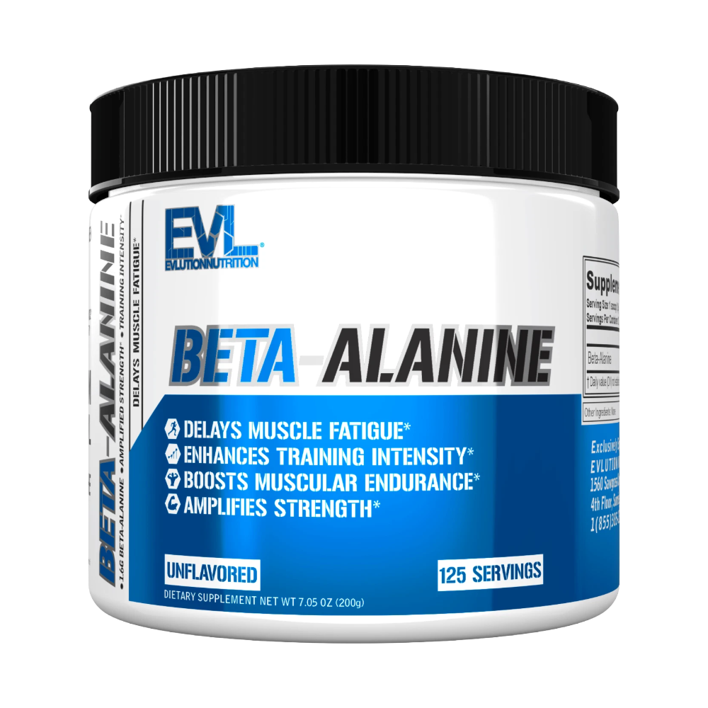 EVL-Beta-Alanine-Unflavored-200g-125-Servings EVL, Beta-Alanine, Unflavored, 200g, 125 Servings