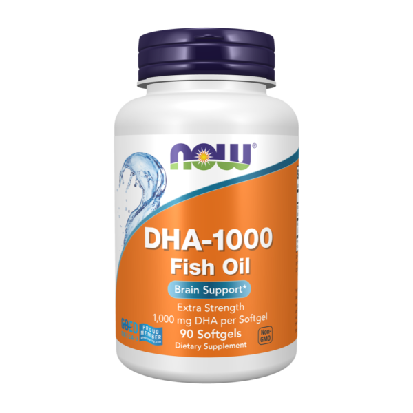 Now Foods, DHA-1000 Fish Oil, Extra Strength Softgels, 90 Softgels, 90 Servings