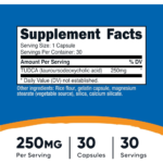 Nutricost, Tudca 250mg (Tauroursodeoxycholic Acid), 30 Capsules, 30 Servings