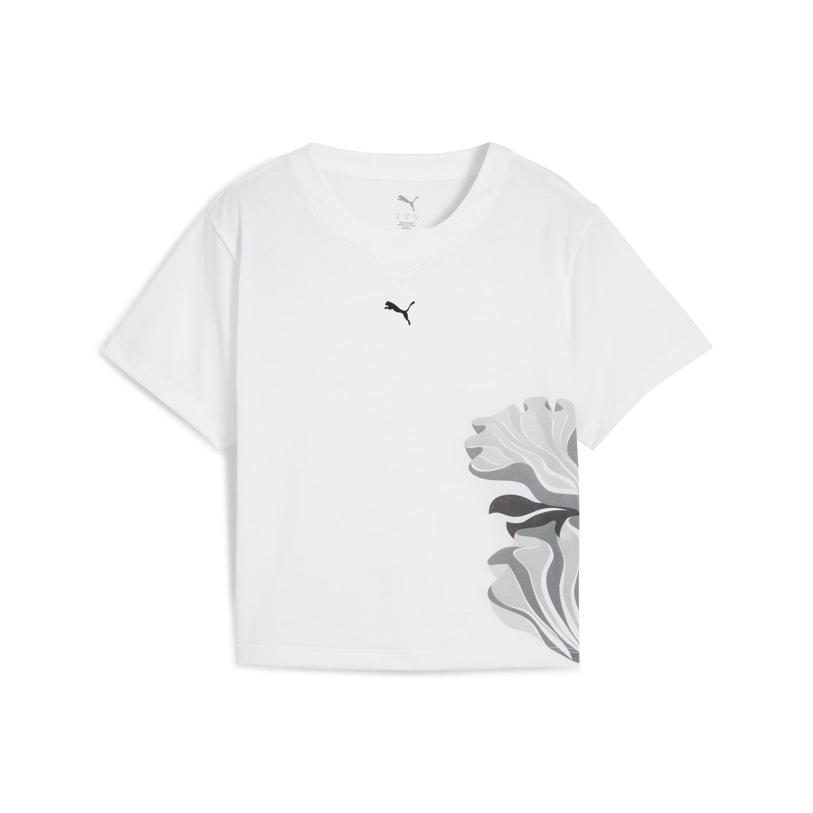 floral-ribbon-graphic-t-shirt-women-8327574 تيشيرت بوما فلورال ريبون جرافيك للنساء - الصورة 1