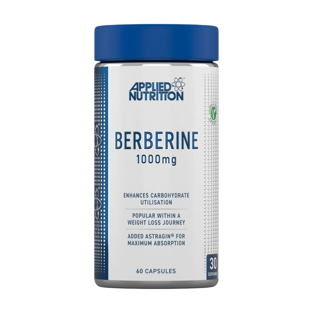 Applied-Nutrition-Berberine-1000mg-60-Capsules-30-Servings-1 Applied Nutrition, Berberine, 1000mg, 60 Capsules, 30 Servings