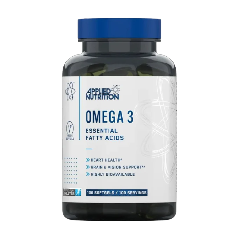 Applied-Nutrition-Omega-3-Vitamin-E-100-Softgels-100-Servings Applied Nutrition, Omega 3 + Vitamin E, 100 Softgels, 100 Servings