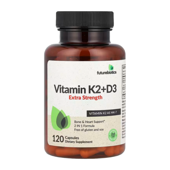 Futurebiotics, Vitamin K2 + D3, Extra Strength, 120 Capsules, 120 Servings