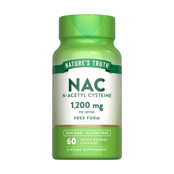 NATURE’S TRUTH, NAC, N-Acetyl Cysteine, 1200mg, 60 Quick Release, 30 Servings