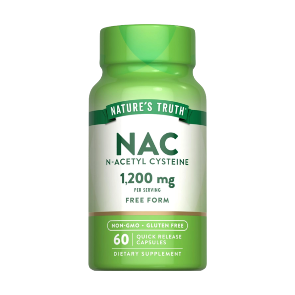 NATURE’S TRUTH, NAC, N-Acetyl Cysteine, 1200mg, 60 Quick Release, 30 Servings