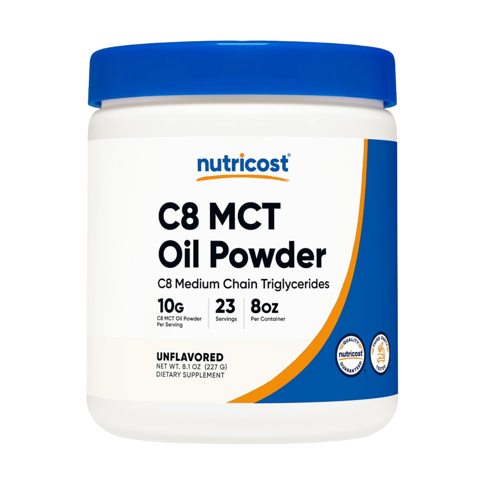 Nutricost-C8-MCT-Oil-Powder-227g-23-Servings Nutricost, C8 MCT Oil Powder, 227g, 23 Servings